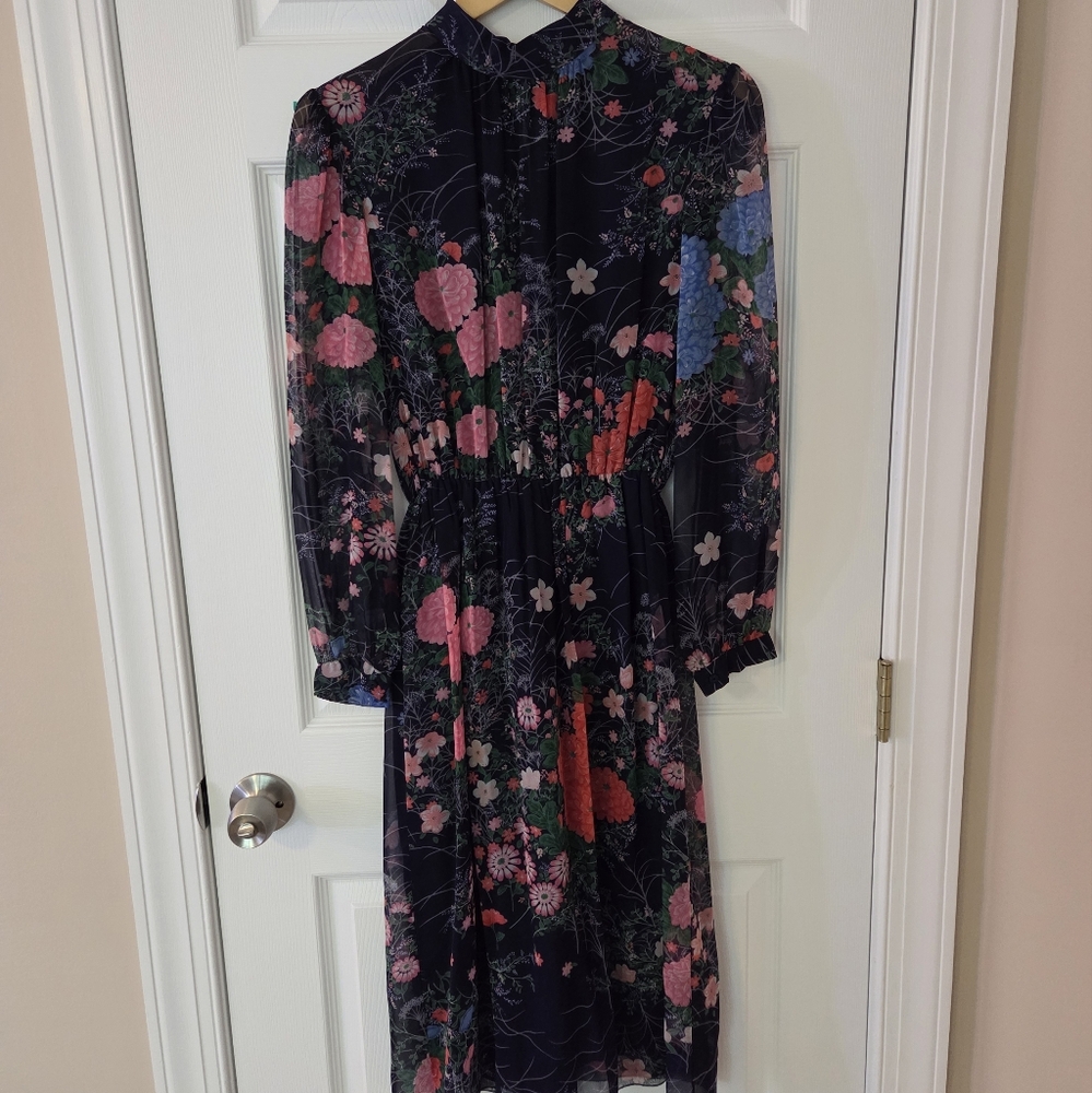 VTG Hanae Mori Flower Print Dress